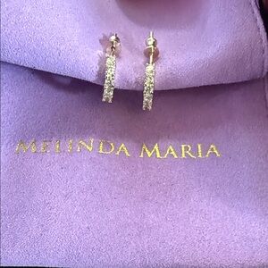 Melinda Maria Sparkling Gold Earrings